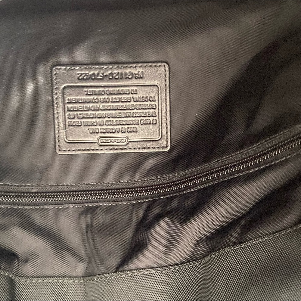 Coach Black Men's Messenger Bag with Silver Accents - Picture 3 of 3